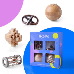 ActPo metal 3D puzzle interlock challenges for all ages