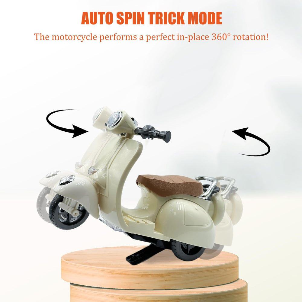 Adehevio doll scooter lights and music in action for immersive play
