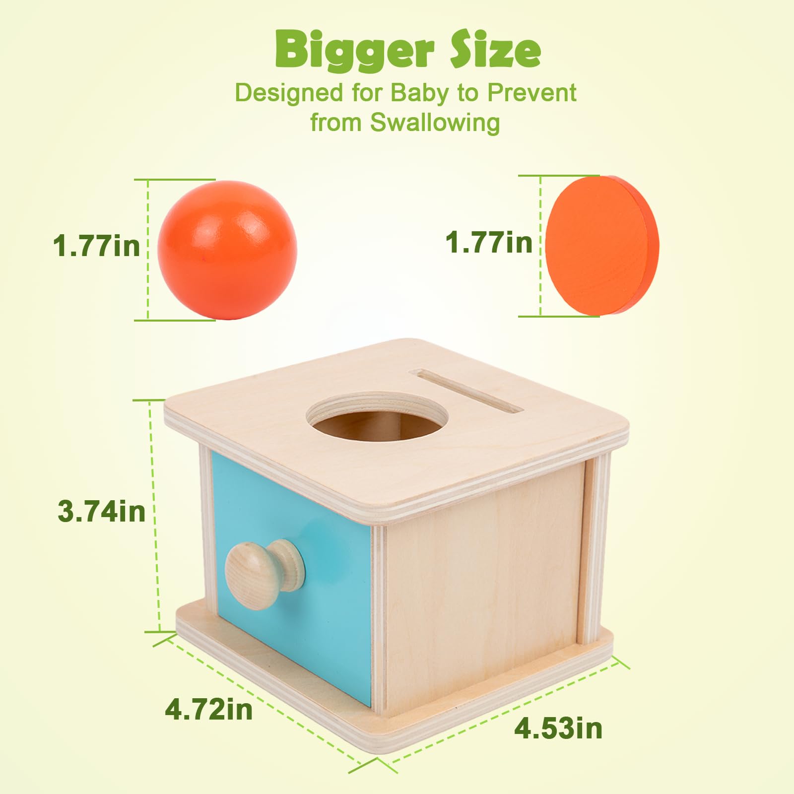 Adena Montessori ball drop toy enhances hand-eye coordination and fine motor skills.