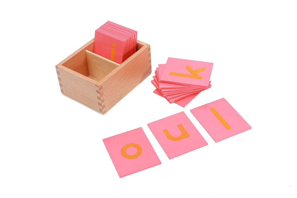 Adena Montessori compact box keeps all 52 letters neatly organized
