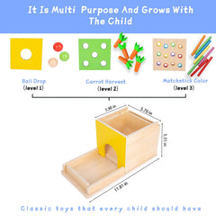 Adena Montessori Cotton Swab Drop Game encouraging precise hand-eye coordination