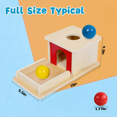 Adena Montessori toy produces crisp land sounds to engage auditory senses.