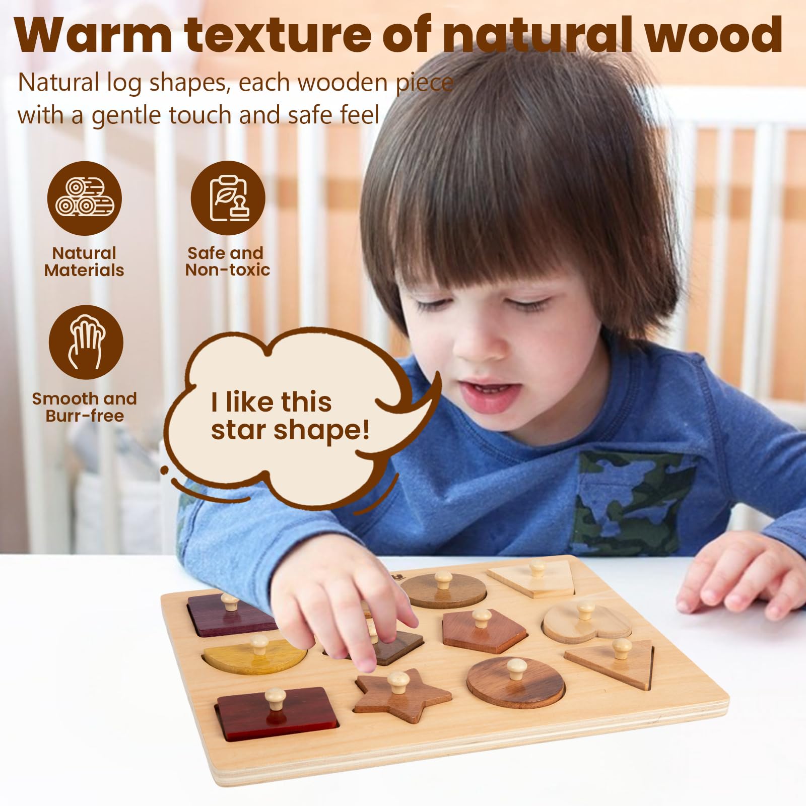 Montessori-inspired Adena Montessori design encourages independent play and bonding