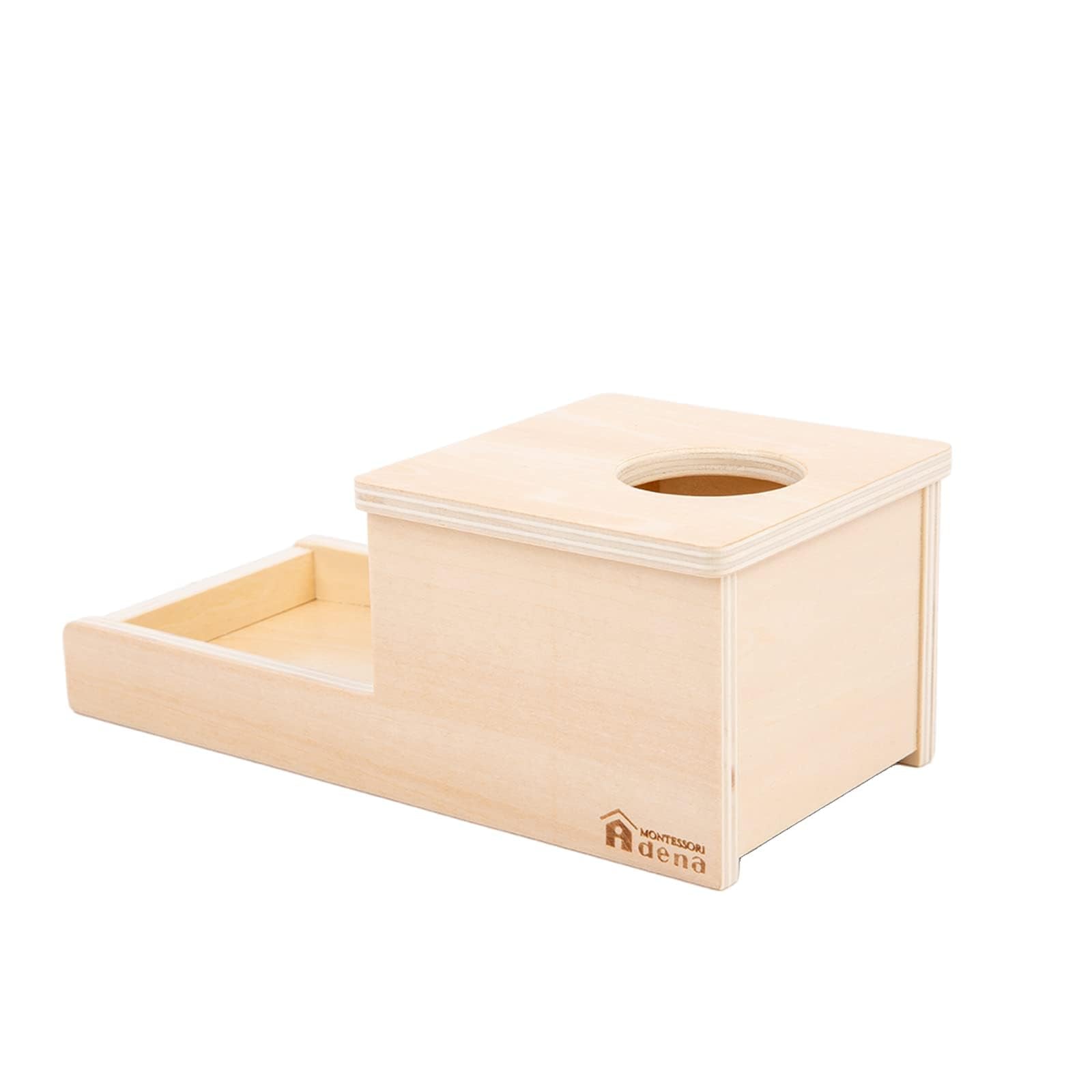 Adena Montessori object permanence box makes a thoughtful infant gift
