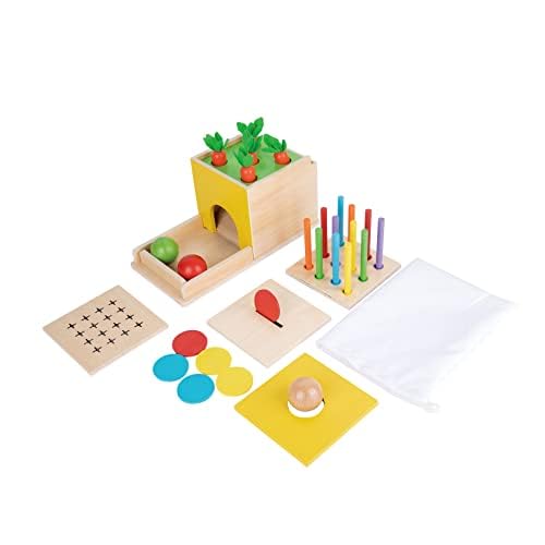 Adena Montessori Object Permanence Box helping babies explore memory and discovery