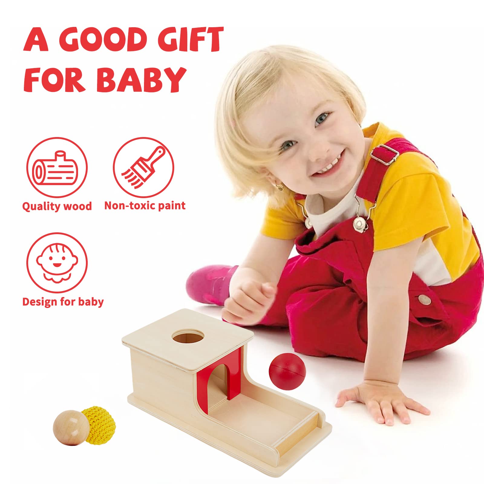 Adena Montessori stacking and sorting activity supports early cognitive play.