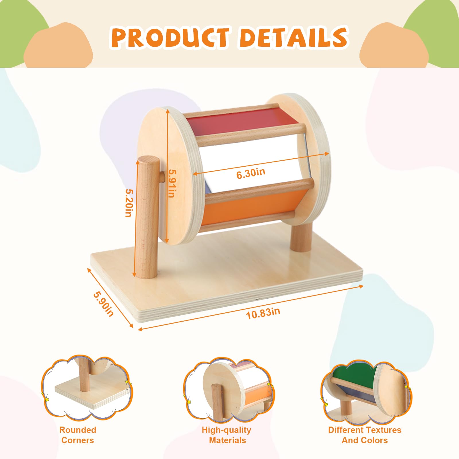 Adena Montessori spinning drum demonstrates motor and cognitive development through play