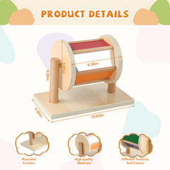 Adena Montessori spinning drum demonstrates motor and cognitive development through play