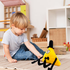 Adenzai Bill Cipher plush ten-inch size ideal for cuddling or display.