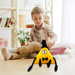 Adenzai Bill Cipher plush textured fabric feels ultra-soft to touch.