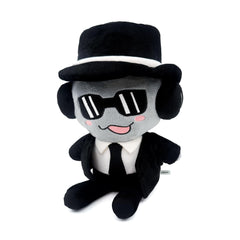 Adenzai Forsaken Black Plush Toy with soft fur close-up for comforting snuggles