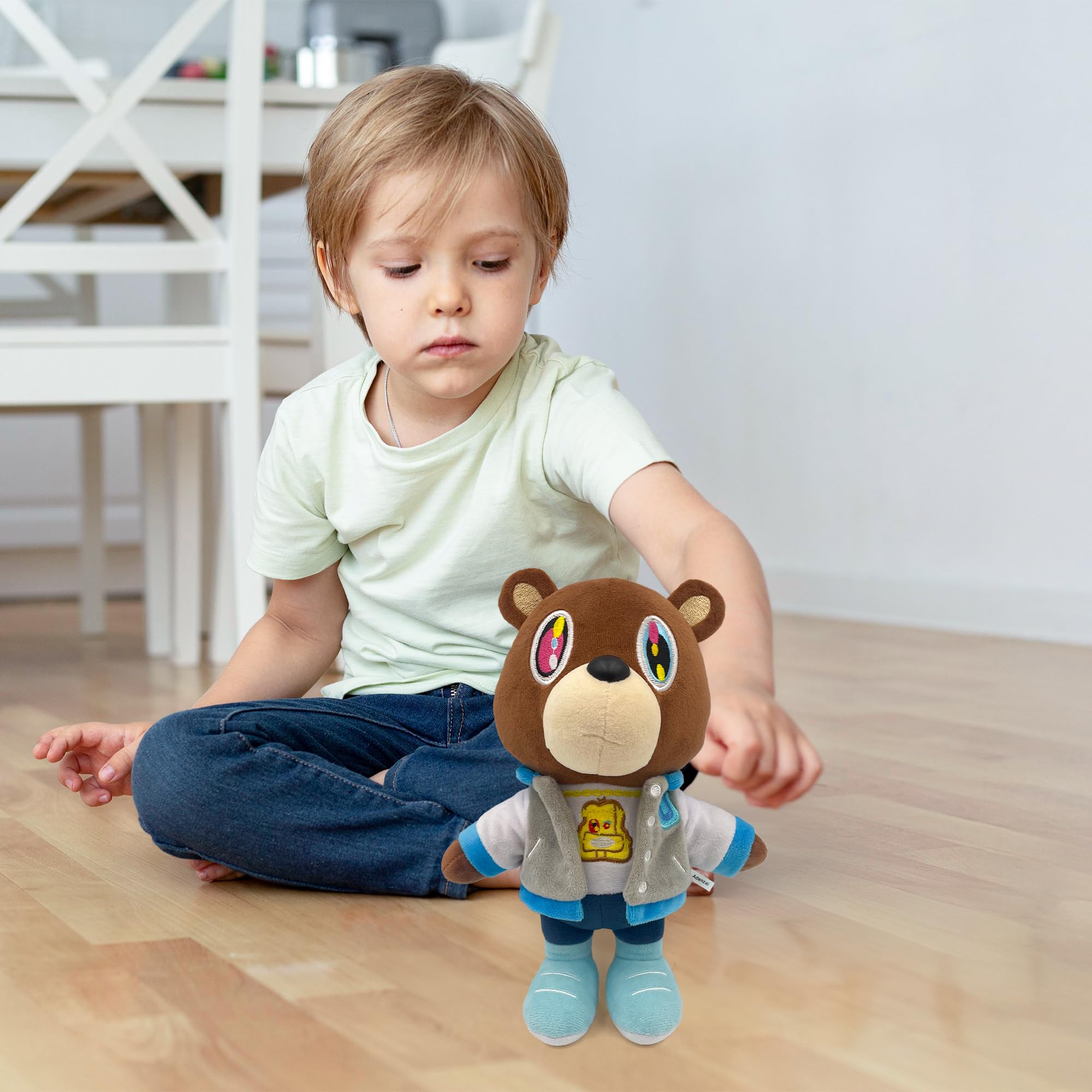 Adenzai Kanye Bear Plush hug-ready pose encourages imaginative play.