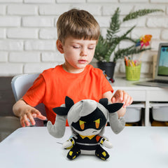 Adenzai plush doll collectible figure detail emphasizes vibrant colors.