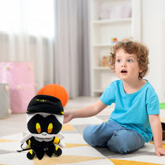 Adenzai plush doll display-ready for shelf or desk setup