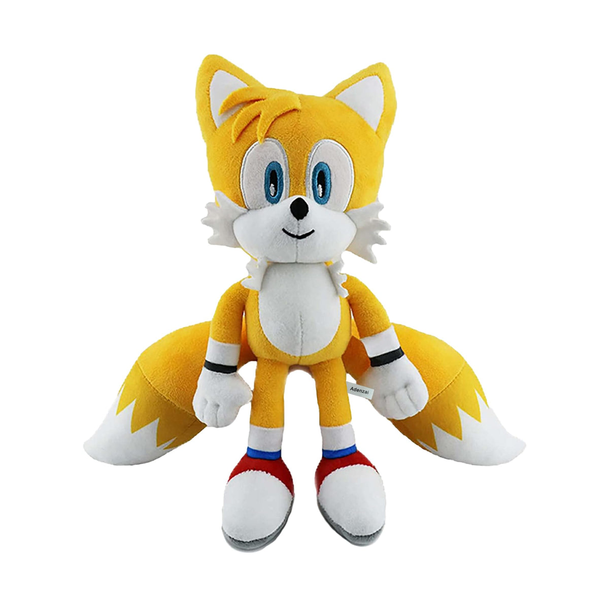 Adenzai 12in yellow plush toy, front view, ideal cuddle buddy for kids.