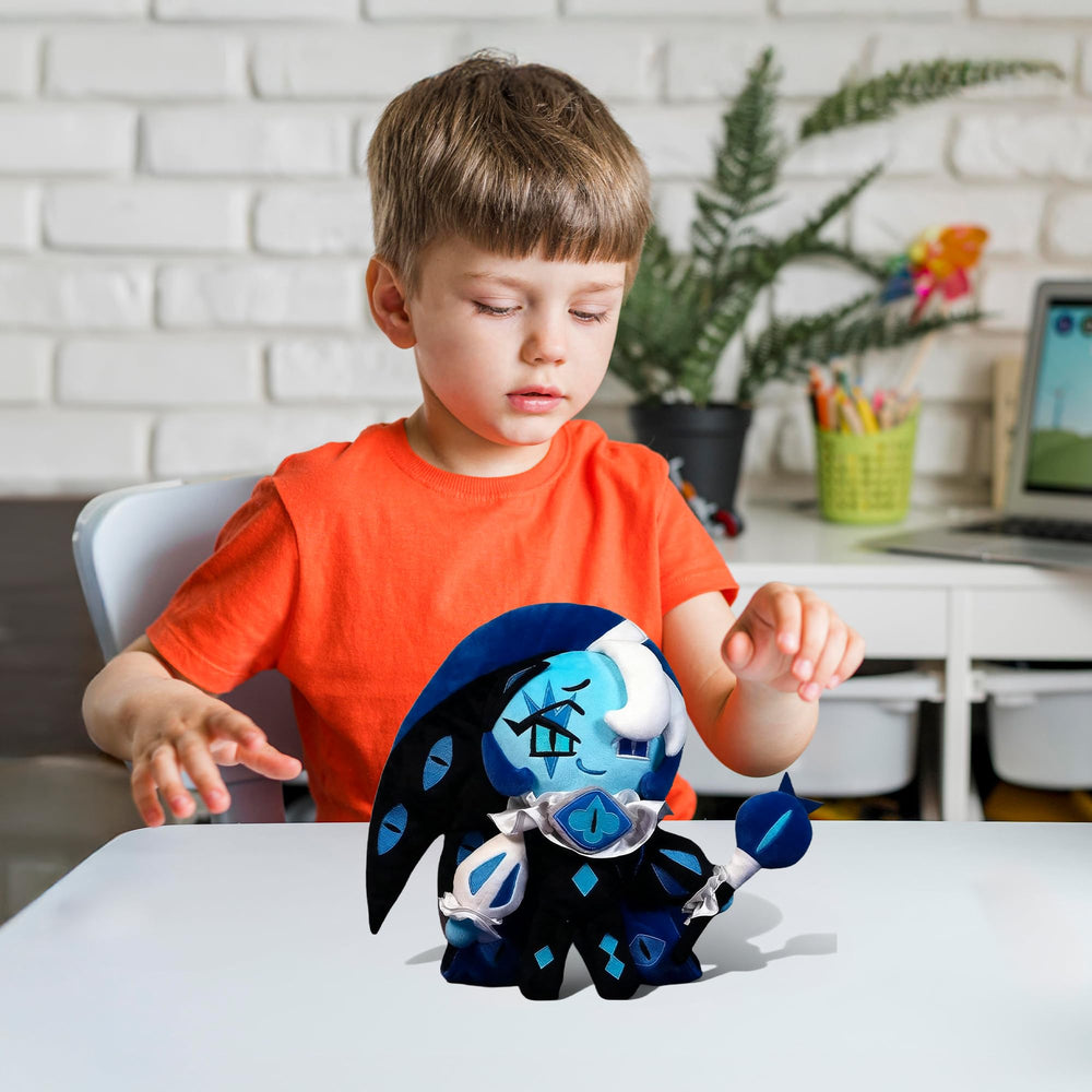 Adenzai Soft Shadow Milk Cookie Plush detailed stitching highlights quality craft.