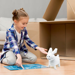 Adenzai white rabbit plush room decor example for playful homes.