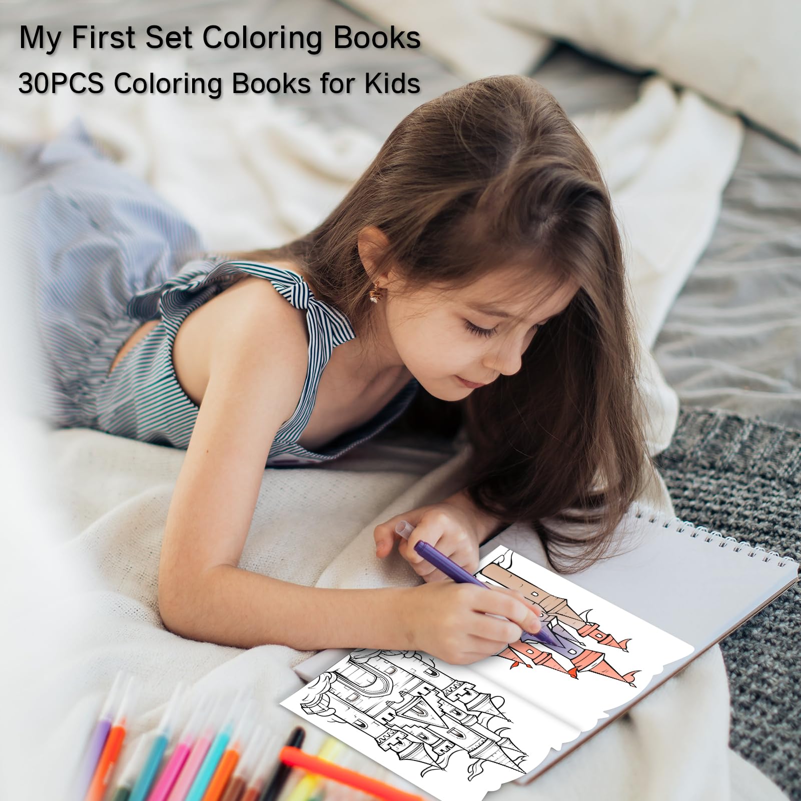 ADEVIAN party favors coloring books ideal for birthdays and classroom rewards