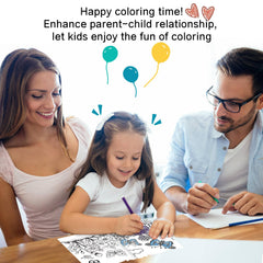 ADEVIAN thick paper coloring books resist tearing during crayon use