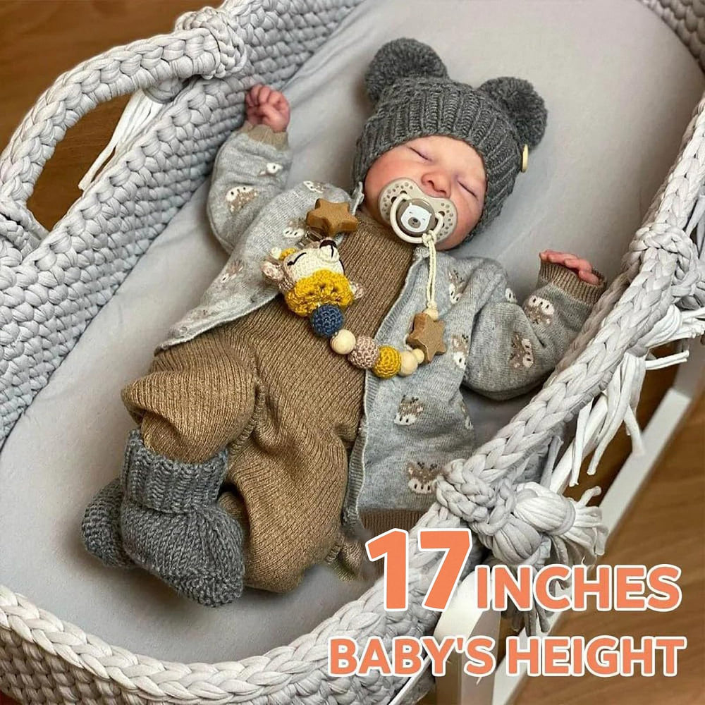 ADFO lifelike reborn baby doll soft vinyl body close-up for tactile play