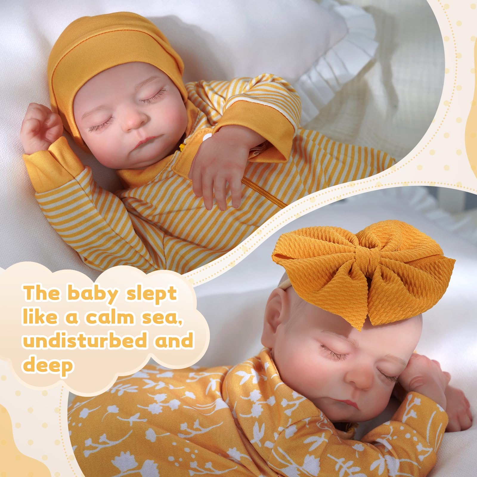 Close-up of ADFO twin dolls face showing hand-painted details