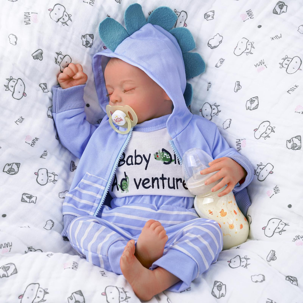 ADFO Reborn 20-inch doll with full body for lifelike cuddling and dress-up