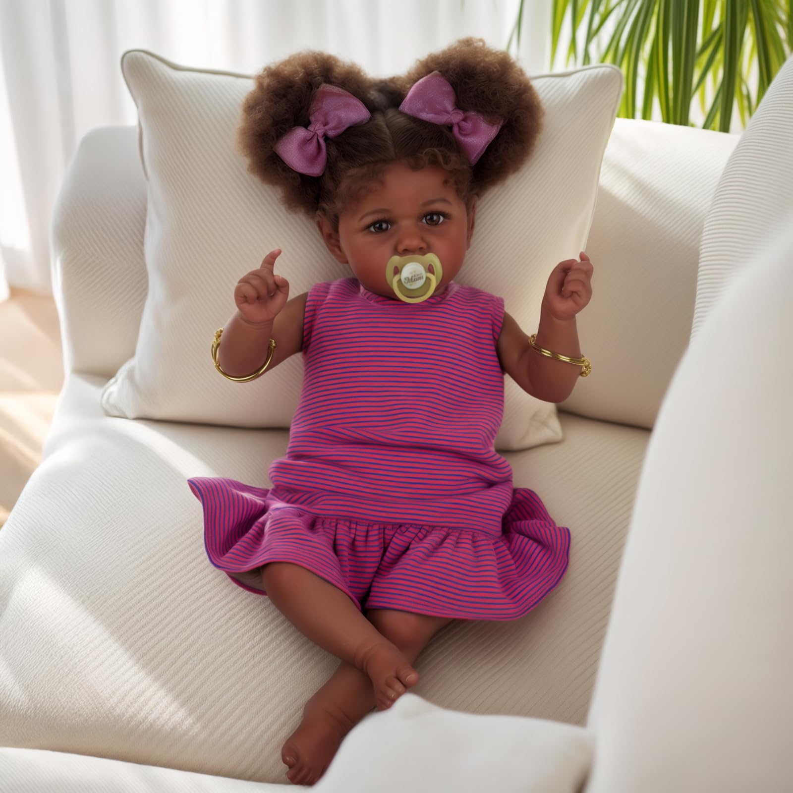 ADFO Reborn Black Baby Doll gift box ready for gifting.