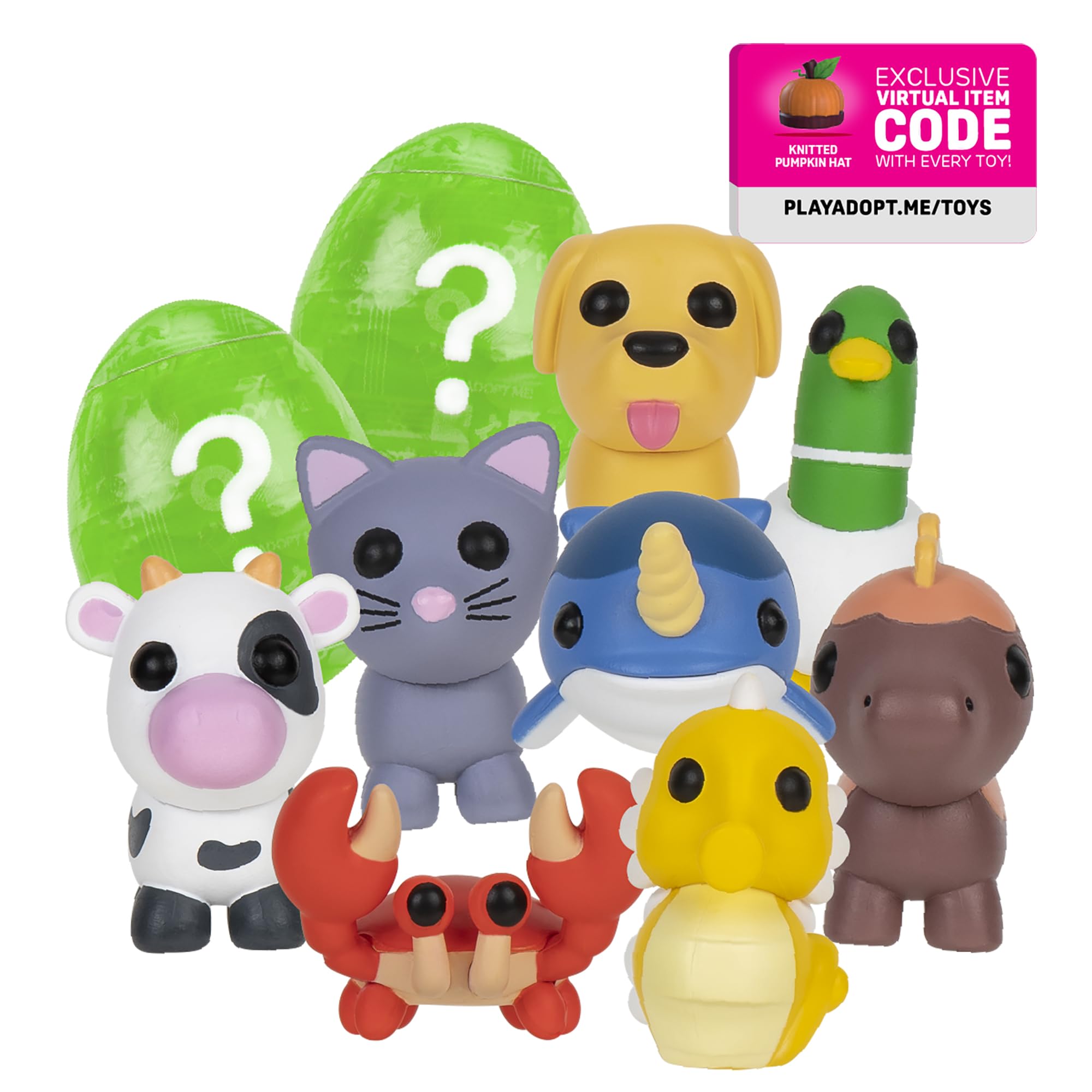 Adopt Me! Eggs inside image; unboxing excitement and pet reveals.
