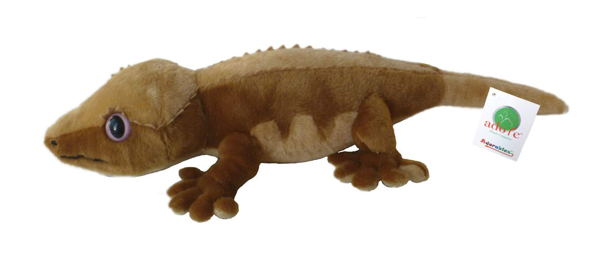 Adore Plush 19-Inch Lashes crested gecko plush for imaginative play