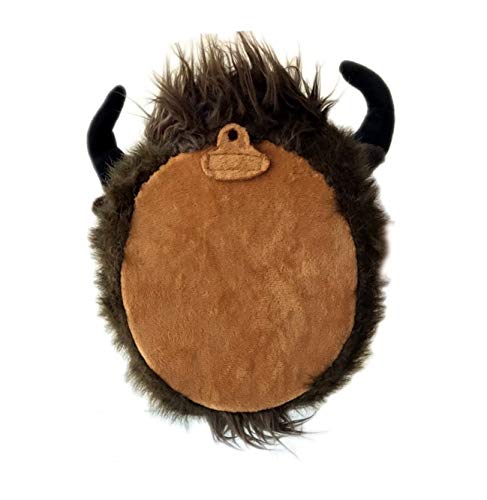 Adore Plush Bill the Buffalo wall toy back view highlighting mounting loop and high-quality design
