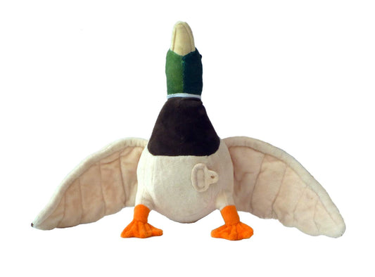 Adore Plush Drake Duck walltoy bottom mounting loop for wall display.