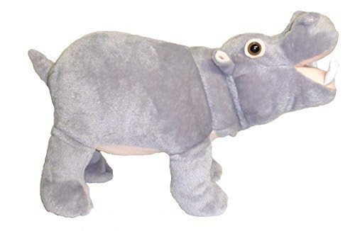 Adore Plush Hippo sound box—press to hear a farting sound during play.