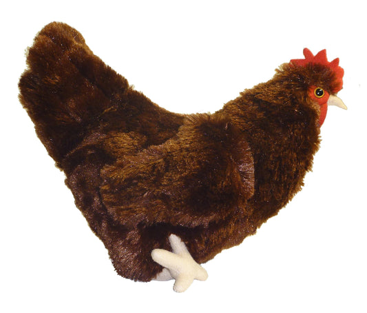 Adore Plush Rosie Hen close-up showing soft texture and realistic detailing for cuddling and display