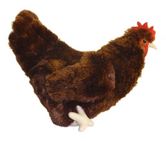 Adore Plush Rosie Hen close-up showing soft texture and realistic detailing for cuddling and display