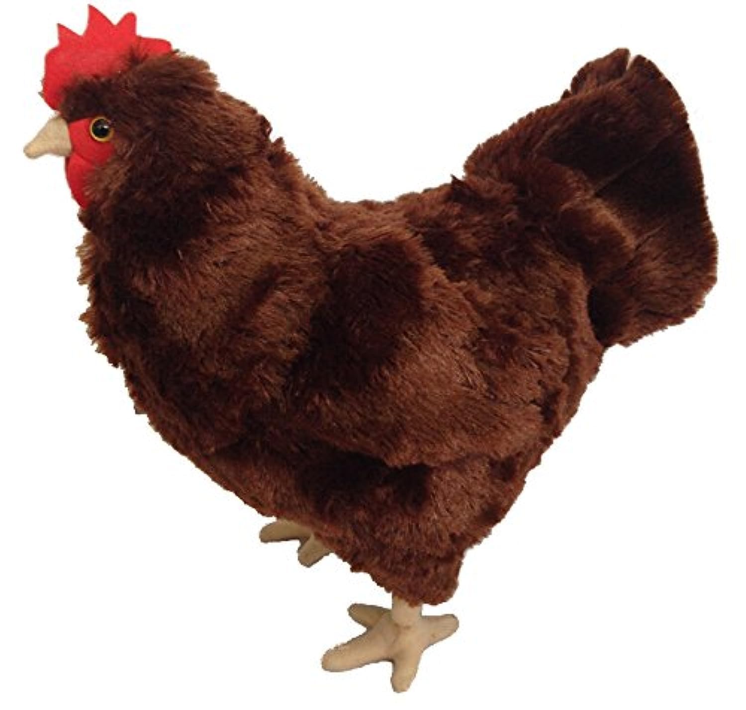 Adore Plush Rosie Hen standing plush with bendable legs for display or play