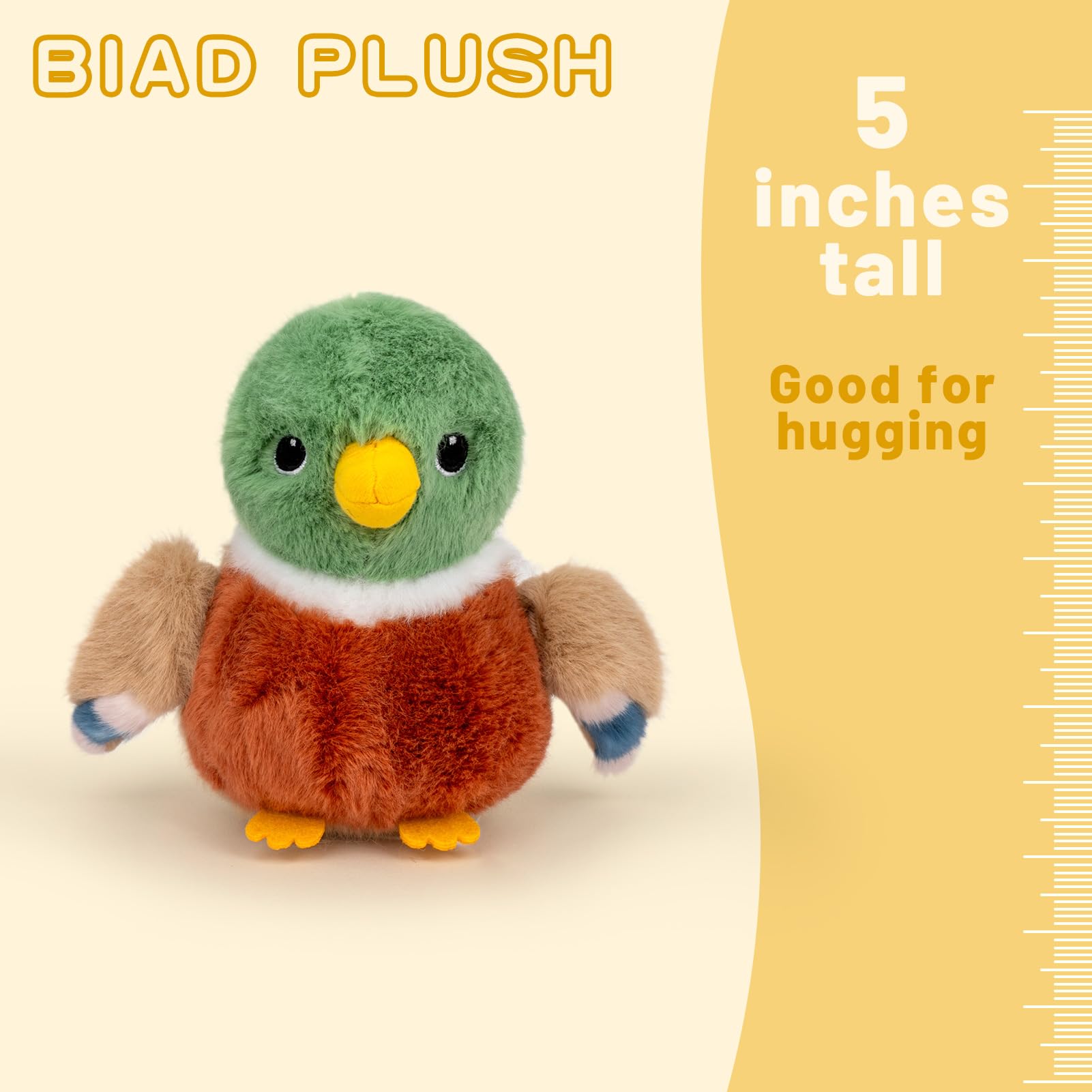 Adorlynetty Mallard Duck plush meets safety standards for peace of mind.