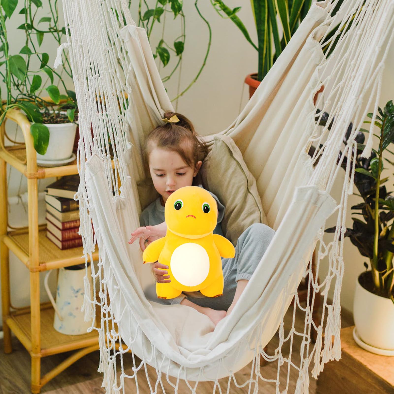 Adorlynetty Nailong dinosaur plush, perfect cuddle buddy during storytime.