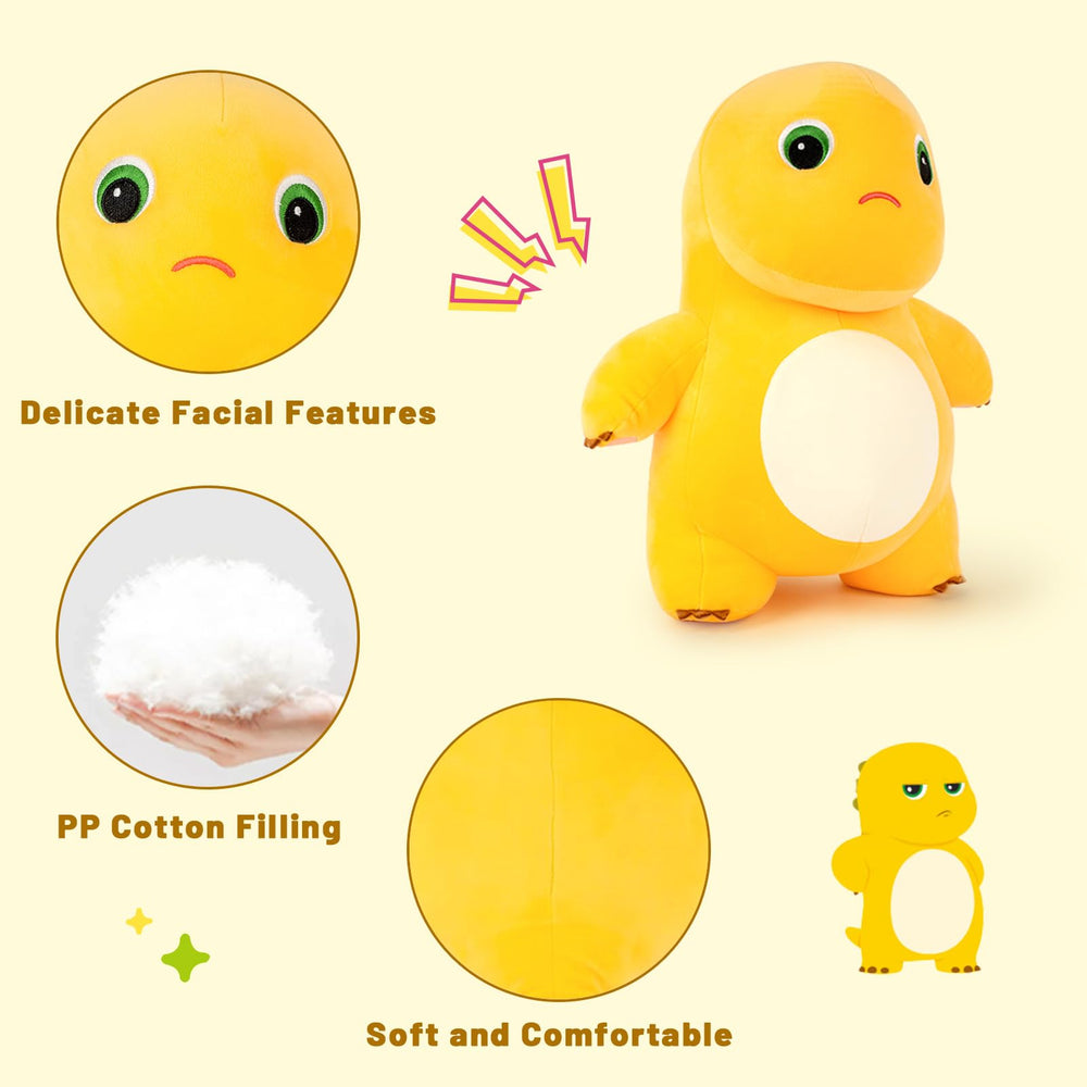 Adorlynetty Nailong dinosaur plush, durable stitching for lasting hugs.