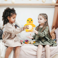 Adorlynetty Nailong dinosaur yellow plush cozy nap-time companion.