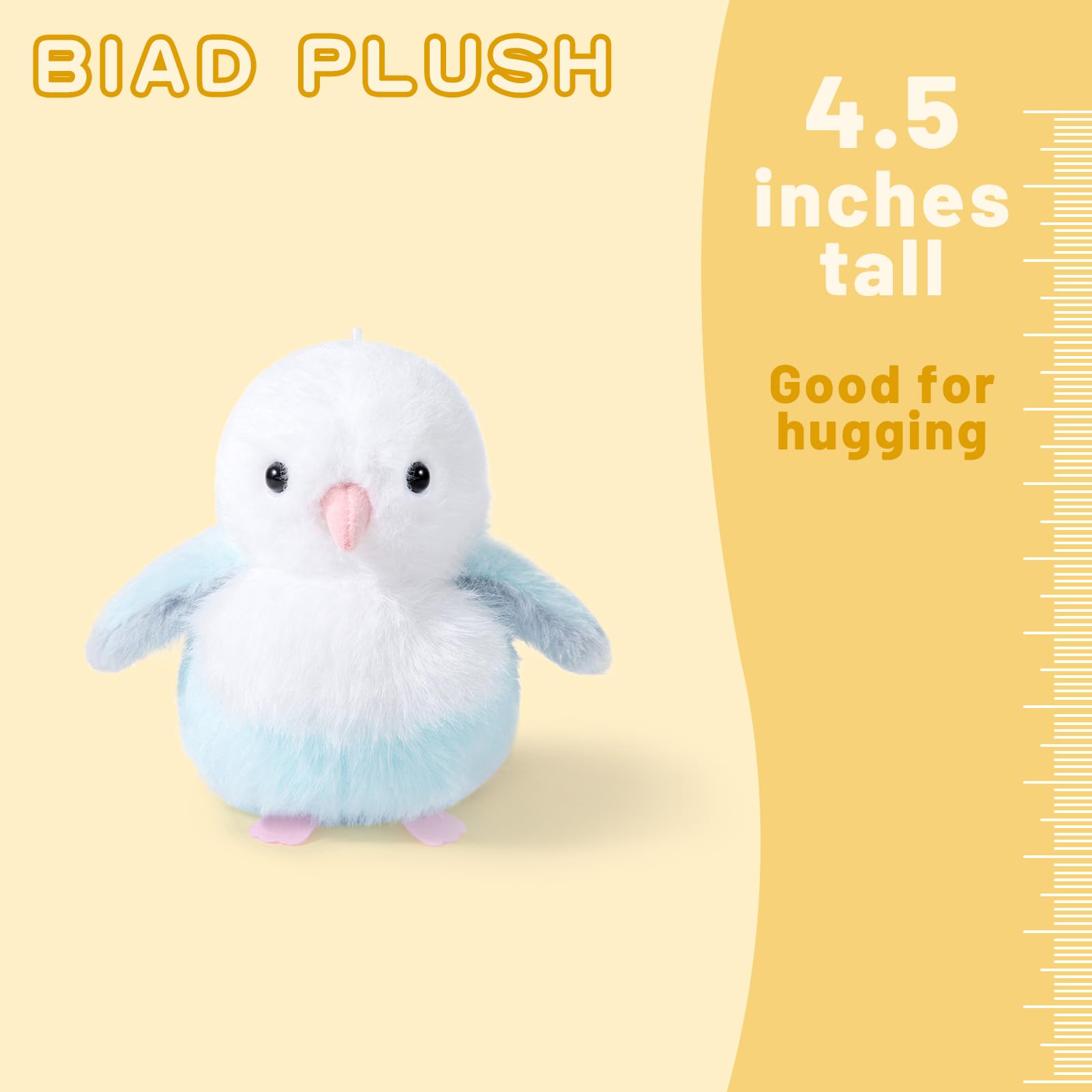 Adorlynetty soft bird plush offers a squeezable, huggable friend for storytelling.