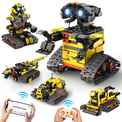 ADUSRIZ 5-in-1 boxer robot build promotes hands-on engineering exploration.