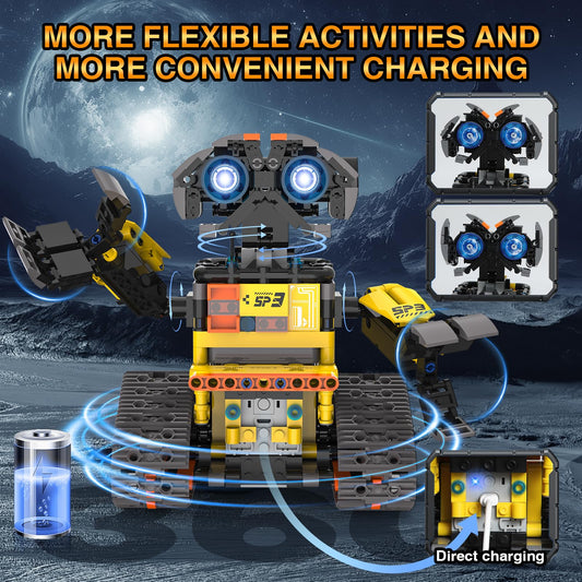 ADUSRIZ 5-in-1 crane robot build demonstrates lifting mechanics and problem-solving.