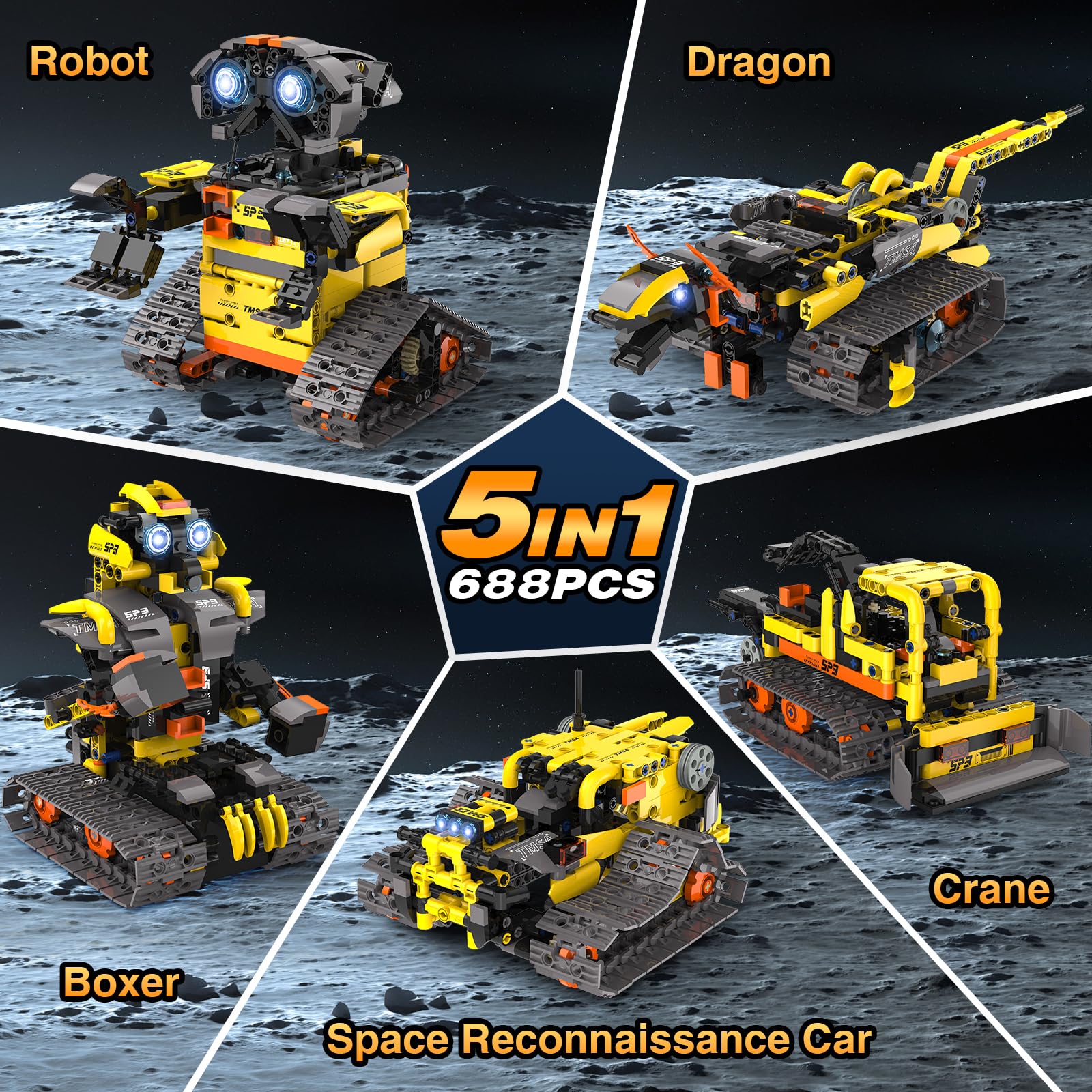 ADUSRIZ 5-in-1 dragon robot build sparks imaginative STEM storytelling.