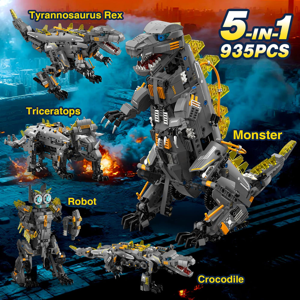 ADUSRIZ Dinasour robot build, showcases app and remote control realism
