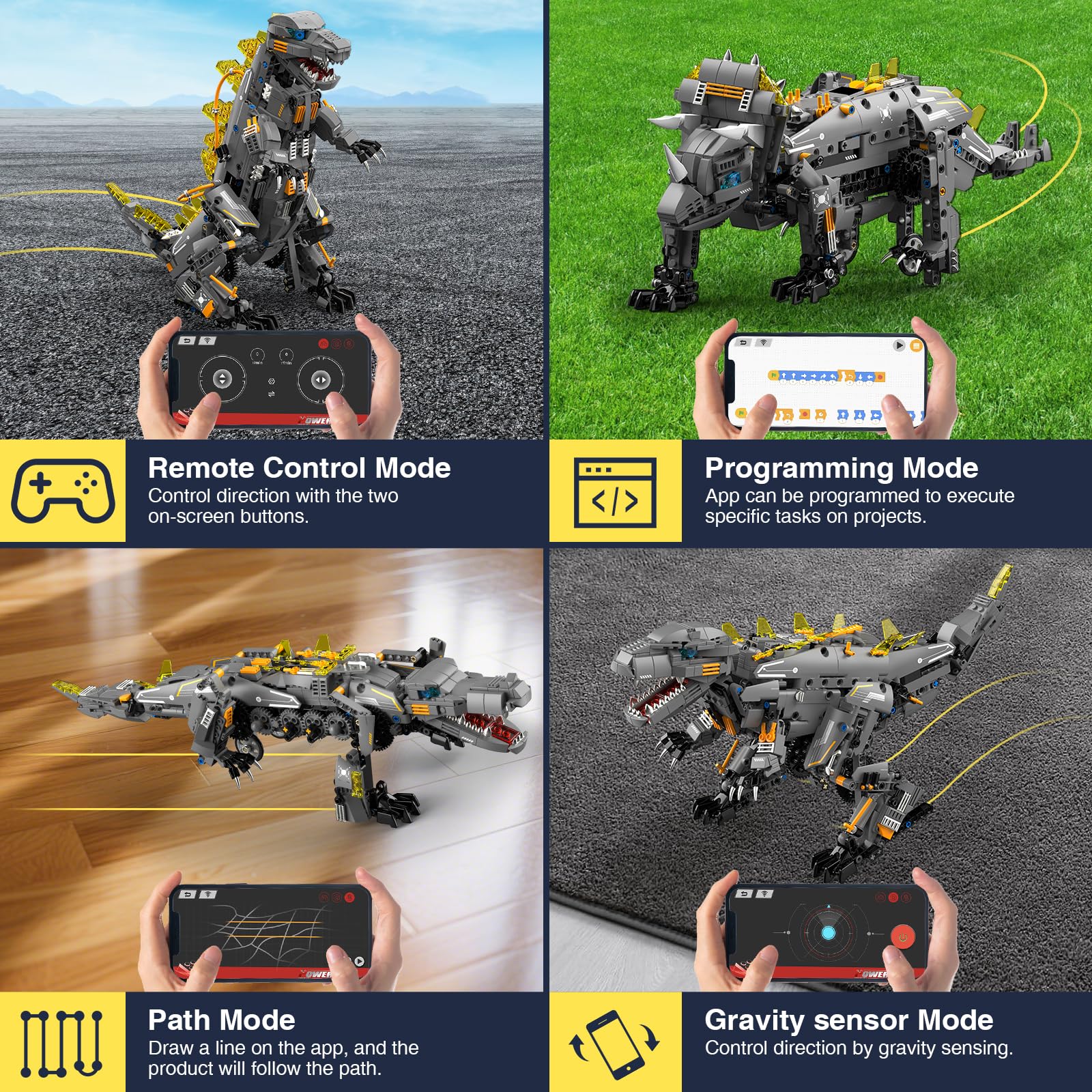ADUSRIZ Dinasour STEM toy set, supports early engineering concepts