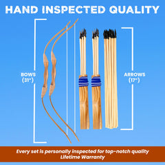 Adventure Awaits wooden arrows set of 10 for safe, interactive target practice.