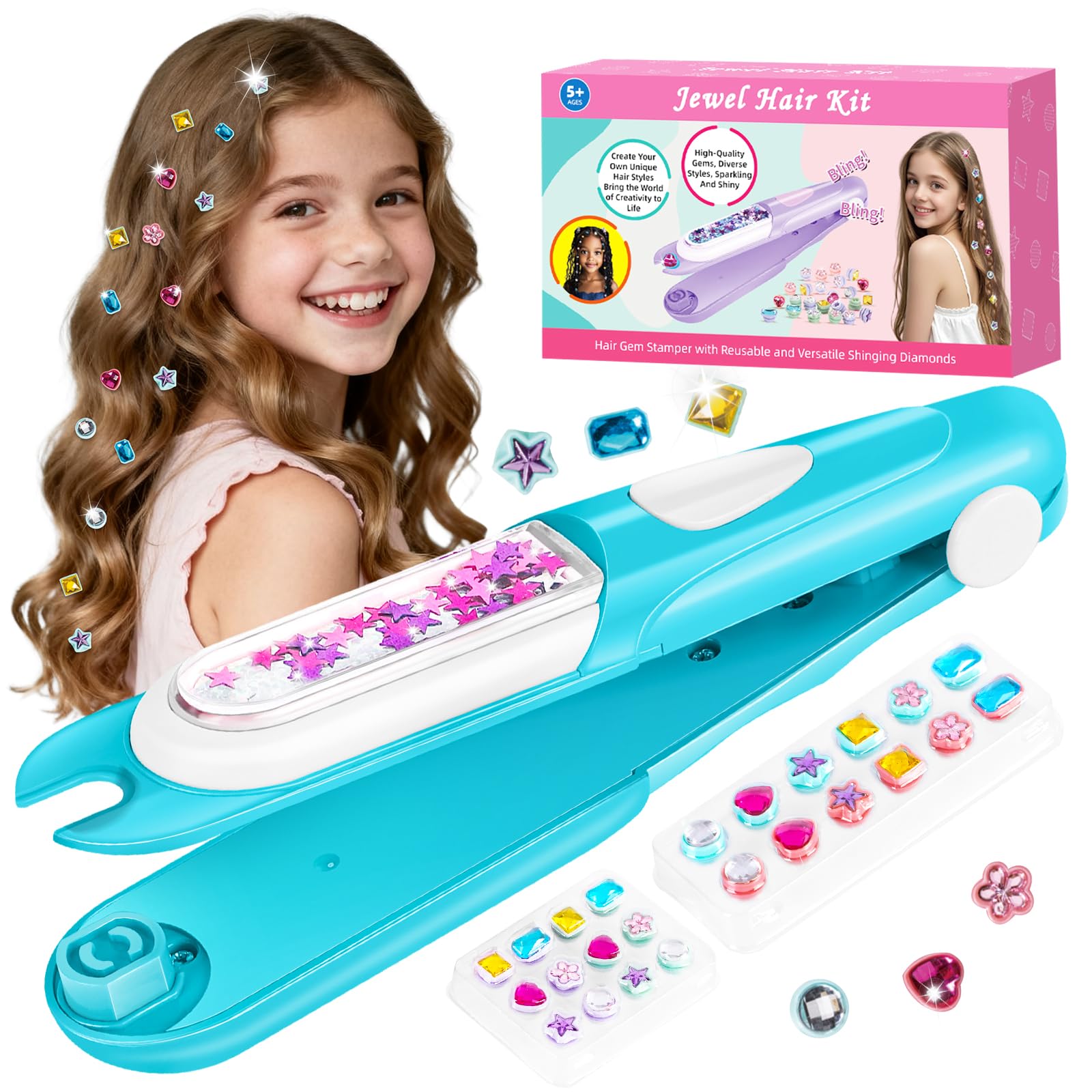ADXVR Hair Gem Stamper Kit displayed to inspire stylish DIY looks