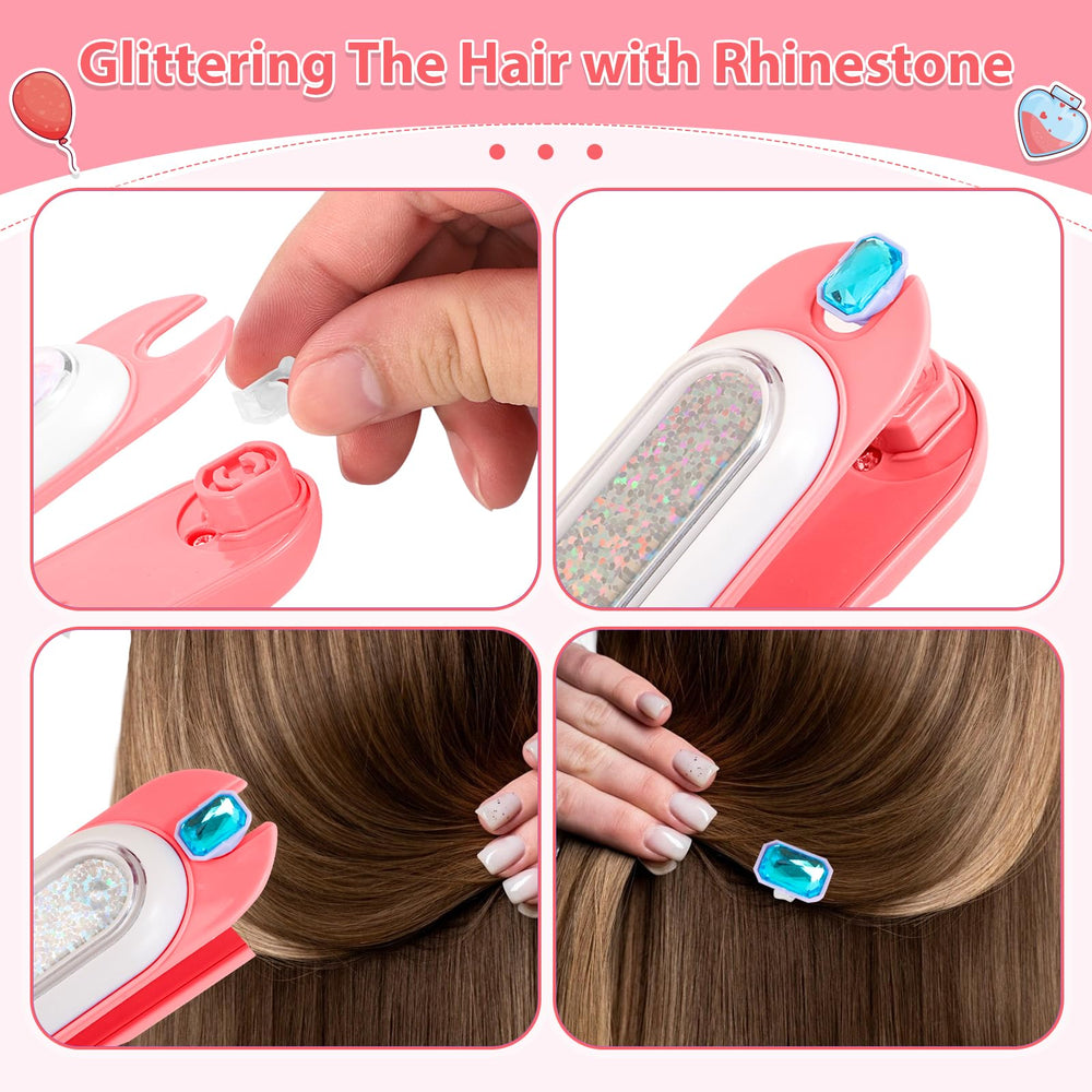 Reusable rhinestones from ADXVR kit ready for endless color combinations