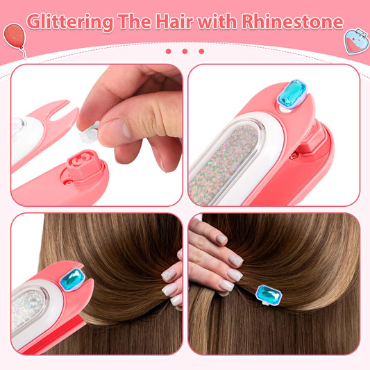 Reusable rhinestones from ADXVR kit ready for endless color combinations