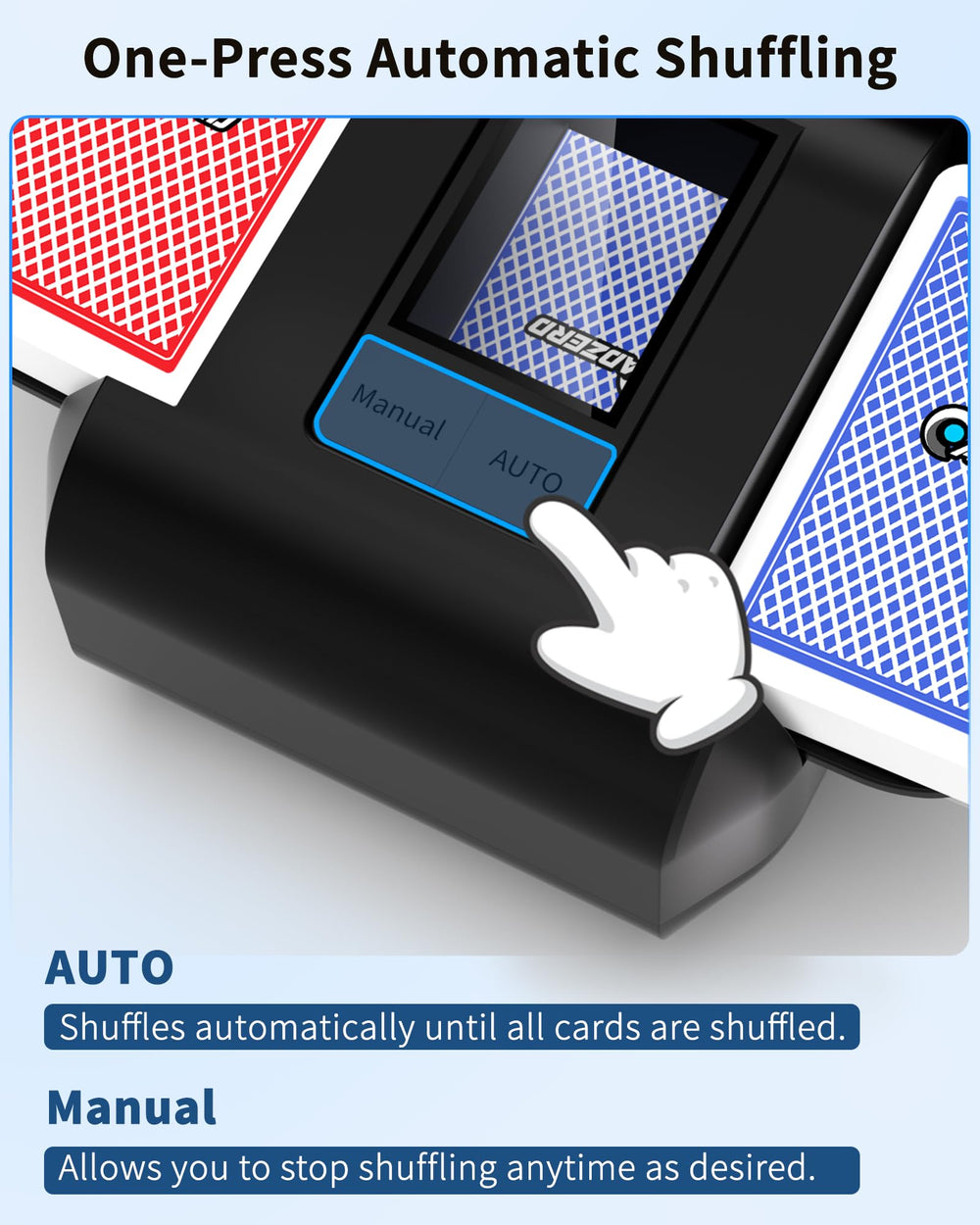 ADZERD auto and semi-auto buttons showcase simple operation for multiple decks